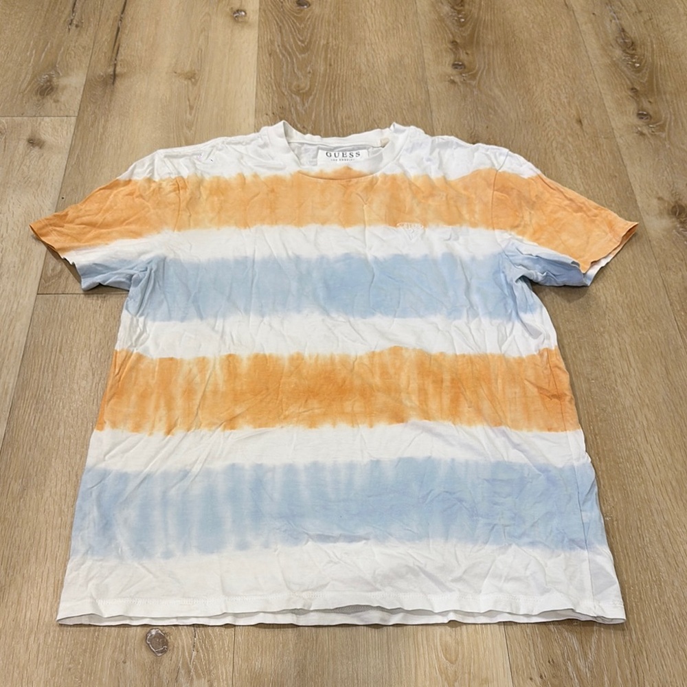 Guess Orange and Blue Short Sleeve Tees